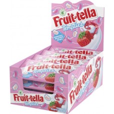 Купить Мармелад жевательный FRUIT-TELLA Tempties в йогуртовой глазури со вкусами малины, клубники, 35г в Ленте