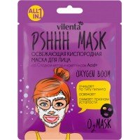 Маска для лица VILENTA Pshhh Mask Oxygen Boom освежающая кислородная со сладкой мятой и комплексом Acid+, 25мл
