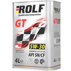 Купить Масло моторное ROLF GT SAE 5W-30 API SN/CF, синтетическое, 4л в Ленте