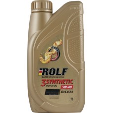 Масло моторное ROLF 3-synthetic 5W-40 Acea A3/B4 322552, 1л