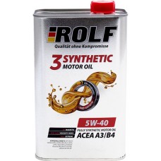 Купить Масло моторное ROLF 3-synthetic 5W-40 Acea A3/B4 322551, 4л в Ленте