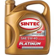 Купить Масло моторное SINTEC Platinum 7000 5W-40 A3/B4 SN/CF, синтетическое, 4л в Ленте