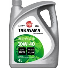 Масло моторное TAKAYAMA полусинтетическое SAE 10W-40 API SN/СF, 4л