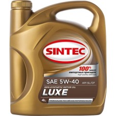 Масло моторное SINTEC Luxe 5000 5W-40 SL/CF, полусинтетическое, 4л