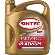 Масло моторное SINTEC Platinum 7000 5W-30 A5/B5 SL, синтетическое, 4л