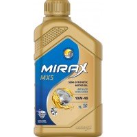 Масло моторное MIRAX полусинтетическое MX5 10W–40 A3/B4 SL/CF, Арт. 607022, 1л