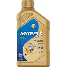 Масло моторное MIRAX полусинтетическое MX5 10W–40 A3/B4 SL/CF, Арт. 607022, 1л