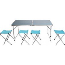 Набор для пикника ACTIWELL складной стол и 4 стула NEW2023, Арт. FSET-01