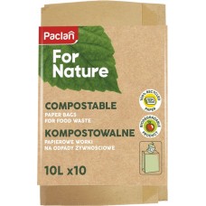 Купить Мешки для мусора PACLAN For Nature 10л, компостируемые, 10шт в Ленте