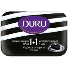 Купить Туалетное мыло DURU 1+1 Активированный уголь, 80г в Ленте