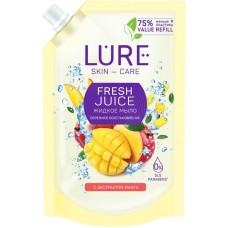 Купить Жидкое мыло LURE Fresh Juice с экстрактом манго, 380мл в Ленте
