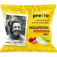 Купить Сыр PRETTO Моцарелла Фиор Ди Латте 45% в воде, без змж, 100г в Ленте