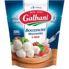 Купить Сыр GALBANI Mozzarella Bocconcini 45%, без змж, вес сыра 200г, вес с рассолом 420г в Ленте