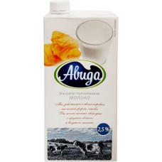 Молоко ультрапастеризованное АВИДА 2,5%, без змж, 970мл