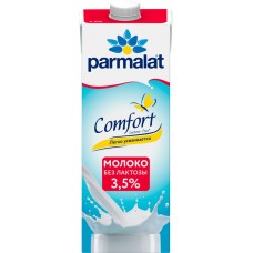 Молоко ультрапастеризованное PARMALAT Comfort UHT безлактозное 3,5%, без змж, 1000мл