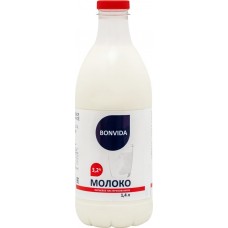 Купить Молоко пастеризованное BONVIDA 3,2%, без змж, 1400мл в Ленте