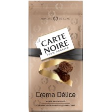 Купить Кофе молотый CARTE NOIRE Crema delice натуральный жареный, 230г в Ленте