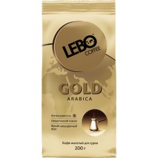 Кофе молотый для турки LEBO Gold Арабика средняя обжарка, 200г