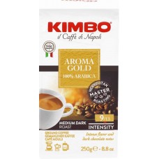 Кофе молотый KIMBO Голд 100% арабика натуральный жареный, 250г