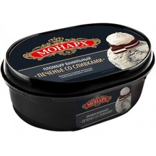 Мороженое МОНАРХ Печенье со сливками пломбир ванильный с кусочками бисквита 12%, без змж, контейнер, 460г