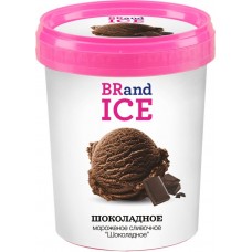 Мороженое BBRAND ICE Сливочное шоколадное 12%, без змж, пластиковый стакан, 1000мл