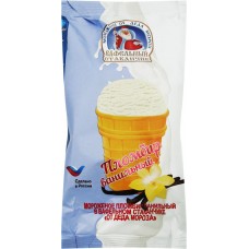 Мороженое ОТ ДЕДА МОРОЗА Пломбир ванильный 11%, без змж, вафельный стаканчик, 70г