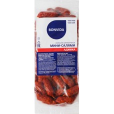 Колбаски сырокопченые BONVIDA Мини-салями со вкусом аджики, 500г