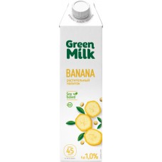 Напиток соевый GREEN MILK со вкусом банана, 1000мл