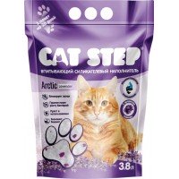 Наполнитель силикагелевый для кошачьего туалета CAT STEP Лаванда впитывающий, 3.8л