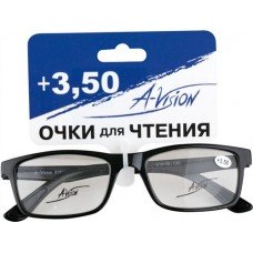 Купить Очки для чтения A-VISION +3/+3,5 в металлической и пластиковой оправе с полимерными линзами кат.1 в Ленте