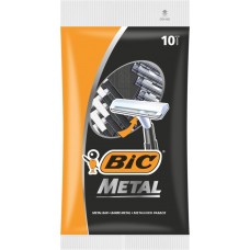 Бритва одноразовая мужская BIC Metal 1 лезвие, защитная металлическая полоска, 10шт