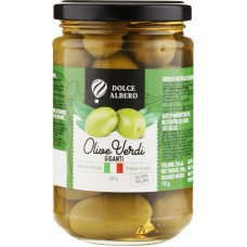 Оливки DOLCE ALBERO Giganti зеленые, 314мл