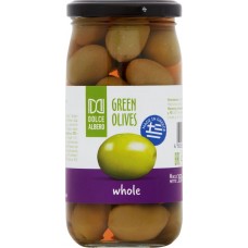 Оливки с косточкой DOLCE ALBERO зеленые крупные, 350г