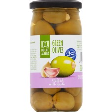 Оливки с чесноком DOLCE ALBERO зеленые, 350г