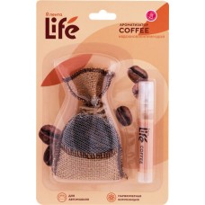 Ароматизатор автомобильный ЛЕНТА Life Coffee, мешочек с зернами, Арт.  10038
