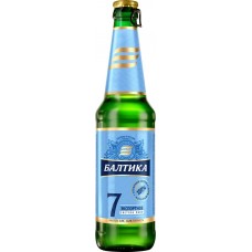 Пиво светлое БАЛТИКА Экспортное N7 пастеризованное 5,4%, 0.45л