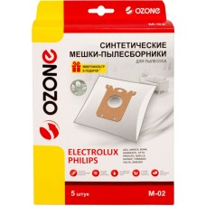 Купить Пылесборник OZONE M-02 синтетический для пылесоса, микрофильтр 5шт в Ленте