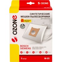 Пылесборник OZONE M-05 синтетический для пылесоса, микрофильтр 5шт