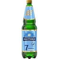 Пиво светлое БАЛТИКА №7 Экспортное пастеризованное 5,4%, 1.3л