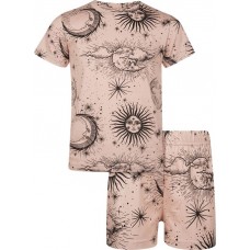 Пижама детская INWIN р. 98–164 футболка и шорты, розовая, Арт. BFT-4