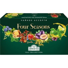 Купить Набор черного и зеленого чая AHMAD TEA Four Seasons 15 вкусов, 90пак в Ленте