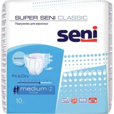 Купить Подгузники для взрослых SENI Classic Medium средние, 10шт в Ленте