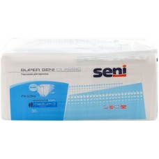 Подгузники для взрослых SENI Super Seni Classic Medium, 30шт