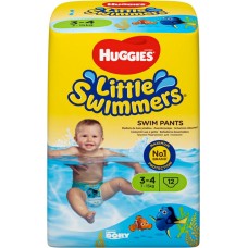 Купить Подгузники детские для плавания HUGGIES 3–4, 7–15кг, 12шт в Ленте