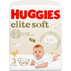 Купить Подгузники детские HUGGIES Elite Soft 3, 5–9кг, 40шт в Ленте