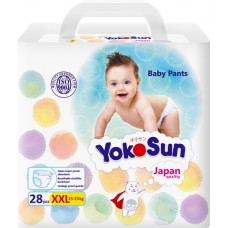 Подгузники-трусики детские YOKOSUN Comfort XXL 15+кг, 28шт