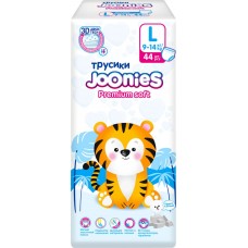 Подгузники-трусики детские JOONIES Premium Soft L 9–14кг, 44шт