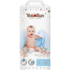 Подгузники-трусики YOKOSUN Premium L 9–14кг, 44шт