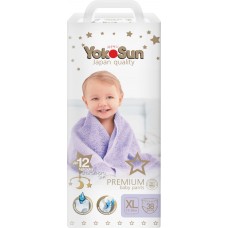 Подгузники-трусики YOKOSUN Premium XL 12–20кг, 38шт