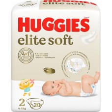 Купить Подгузники детские HUGGIES Elite Soft 2 4–6кг, 20шт в Ленте